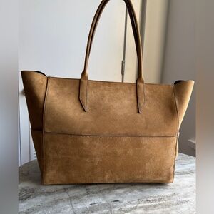 Metier London Incognito Small Cabas Bag Suede Cairo Tan Brown Shopper Tote